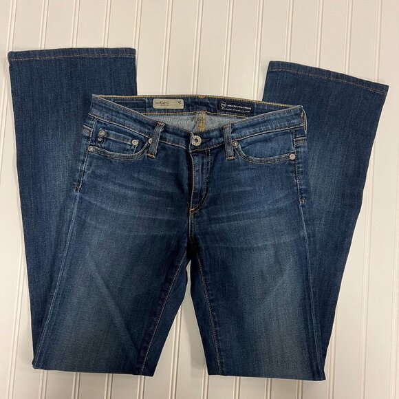 Adriano Goldschmied Women's The Angel Boot Cut Jeans Denim Low Rise Size W26 - Picture 1 of 8